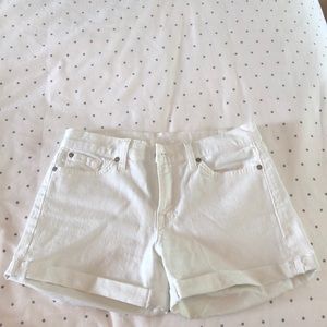 Seven For All Mankind white denim shorts size 27